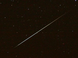 Geminide-meteoor (foto: Roy Keeris)